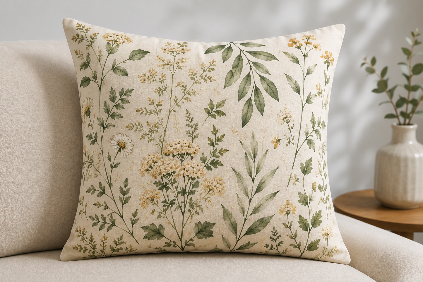 Reversible Decorative Throw Pillow Cover